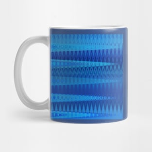 blue sound waves Mug